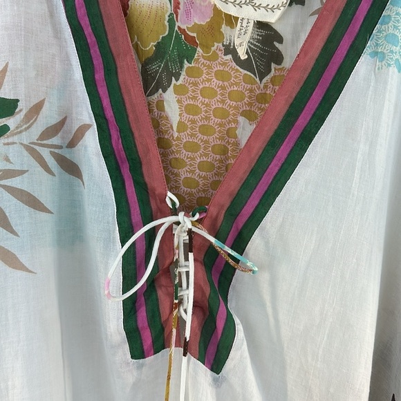 Z & L Kimono PomPom Boho Beach Cover Up/Dress - Picture 3 of 9